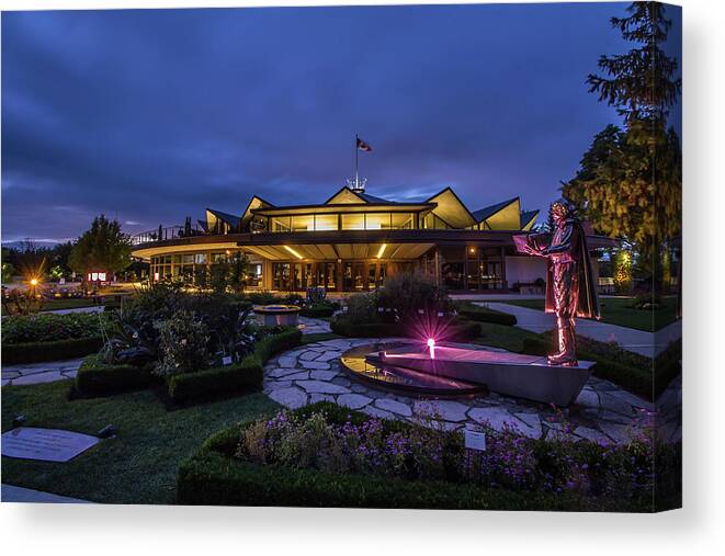 Stratford Canvas Print featuring the photograph Evening at the Stratford Festival... by Jay Smith