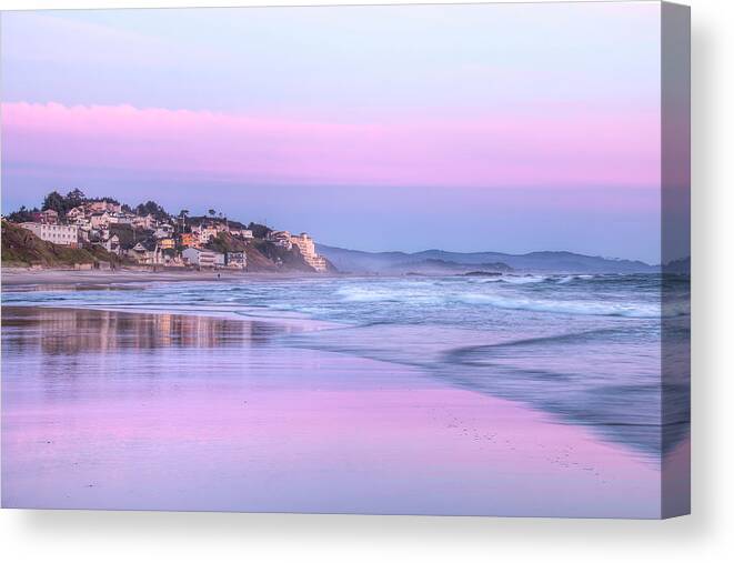 Sunset Canvas Print featuring the photograph Evening Blues 0104 by Kristina Rinell
