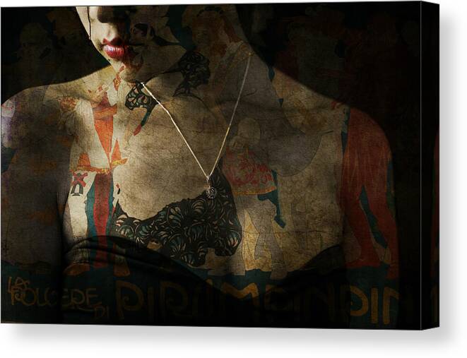 Woman Canvas Print featuring the digital art Every Picture Tells A Story by Paul Lovering