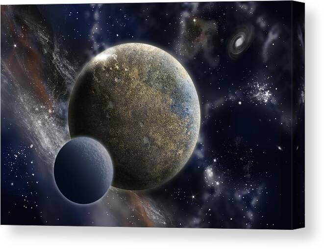 Exosolar Canvas Print featuring the photograph Exosolar Worlds by Andy Smetzer