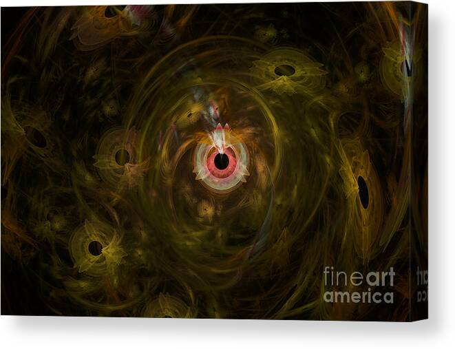 Art Canvas Print featuring the digital art Eye see it all by Vix Edwards
