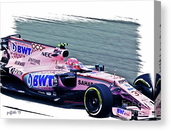 F1 Canvas Print featuring the photograph F1 2 by Tom Griffithe
