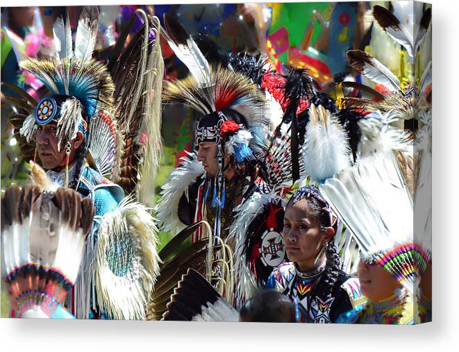 Pow Wow Canvas Print featuring the photograph Faces # 96 by Ed Hall