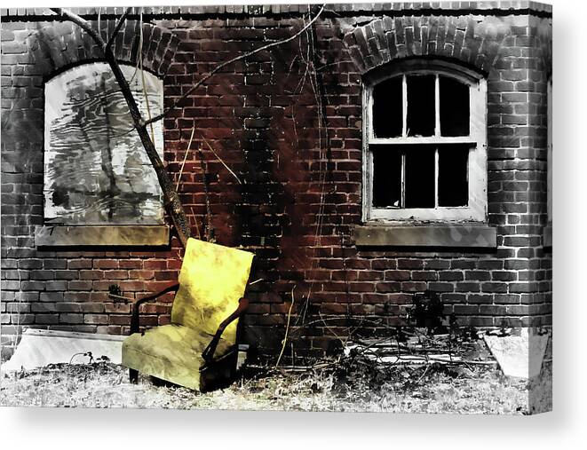 Abandoned Canvas Print featuring the photograph Fading Away by Jessica Brawley