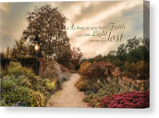 Landscape Canvas Print featuring the photograph Faith's Light by Robin-Lee Vieira