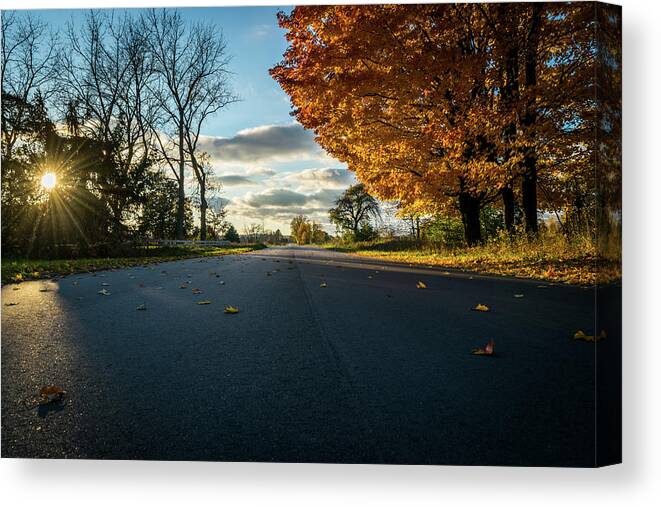 Fall Canvas Print featuring the photograph Fall Day by Lester Plank