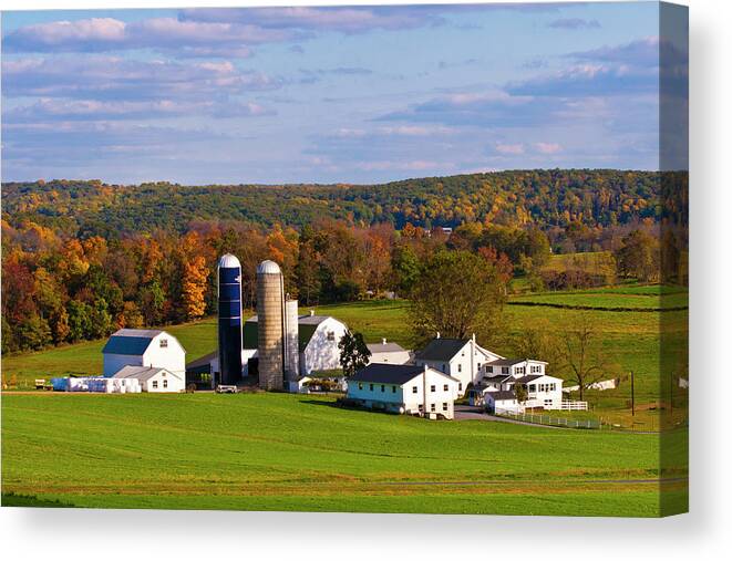 Amish Canvas Print featuring the photograph Fall in Amish Country by Lou Ford