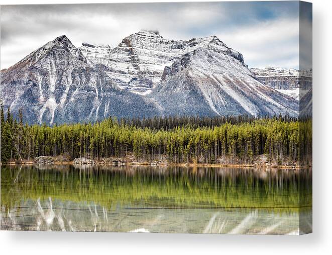 Canada Canvas Print featuring the photograph Fall in the Canadian Rockies by Pierre Leclerc Photography