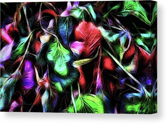 Macro Canvas Print featuring the photograph Fall Intensity by Steve Sullivan