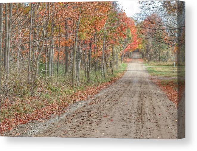  Canvas Print featuring the photograph 9018 - Fall on Murphy Lake IV by Sheryl L Sutter