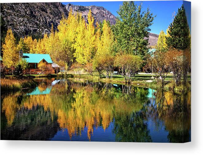 Double Eagle Canvas Print featuring the photograph Fall Reflections at the Double Eagle by Lynn Bauer