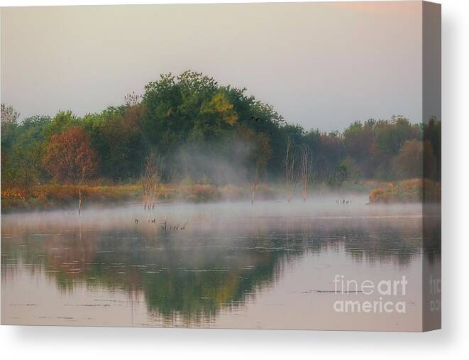 Morning Canvas Print featuring the photograph Fall's Arrival by Elizabeth Winter