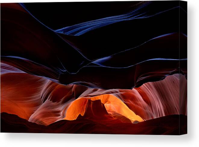 Antelope Canvas Print featuring the photograph Fantastic Scenery Of Antelope Canyon by Valeriy Shcherbina