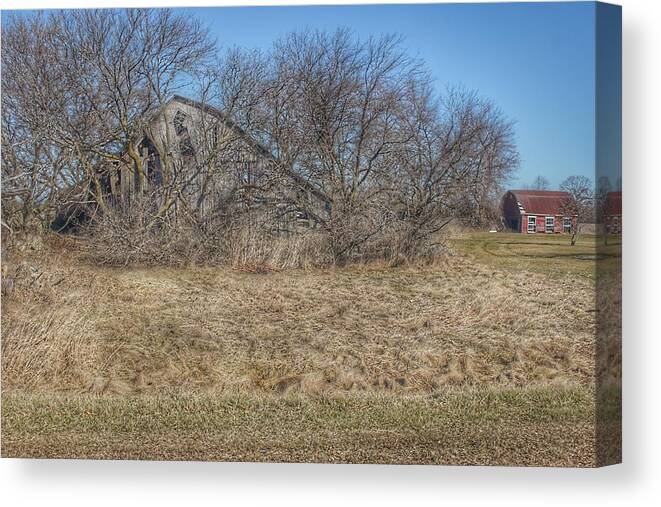Barn Canvas Print featuring the photograph 2303 - Fargo Road Forgotten by Sheryl L Sutter