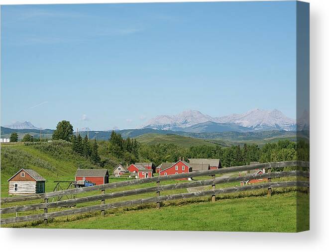 Farm Canvas Print featuring the photograph Farm by Ralph Jones