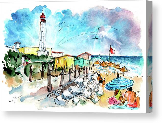 Travel Canvas Print featuring the painting Farol Island 09 by Miki De Goodaboom