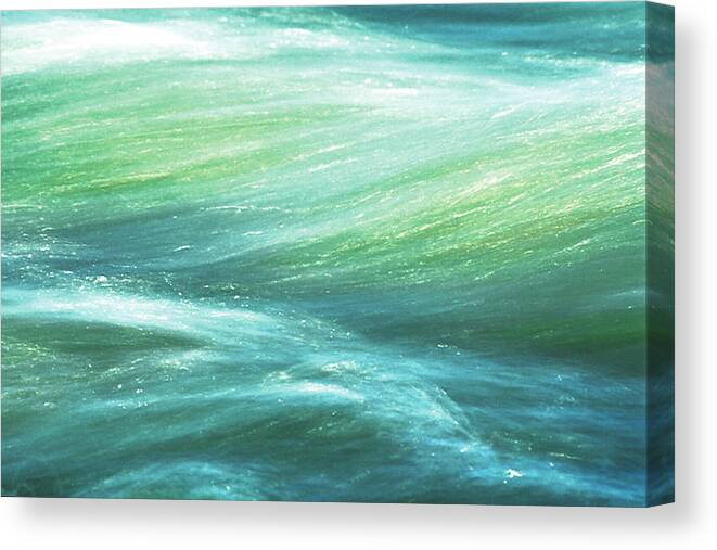 Flow Canvas Print featuring the photograph Fast Moving Water by Ted Keller