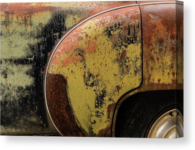 Rust Canvas Print featuring the photograph Fender Bender by Holly Ross