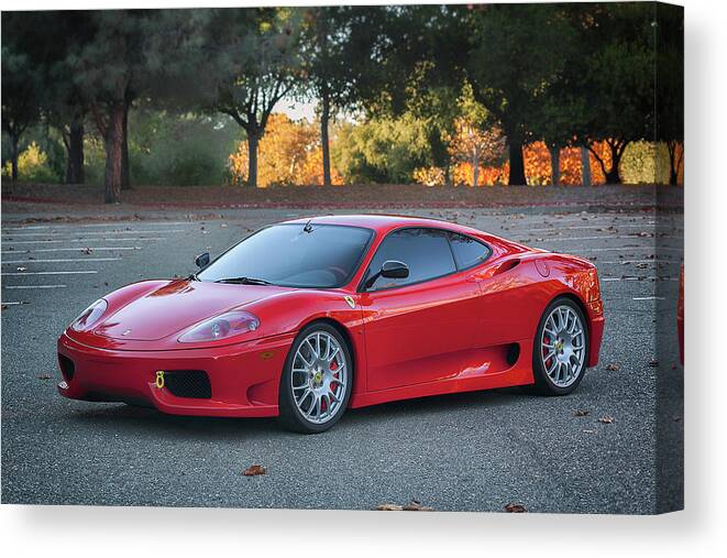 F12 Canvas Print featuring the photograph #Ferrari #Challenge #Stradale #Print by ItzKirb Photography