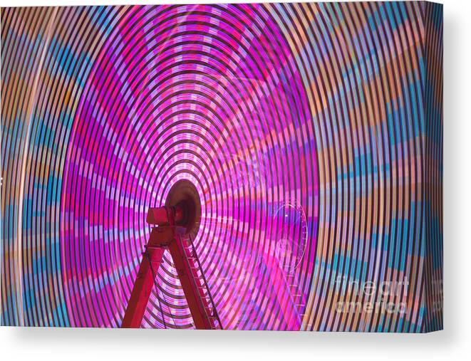 Clarence Holmes Canvas Print featuring the photograph Ferris Wheel I by Clarence Holmes