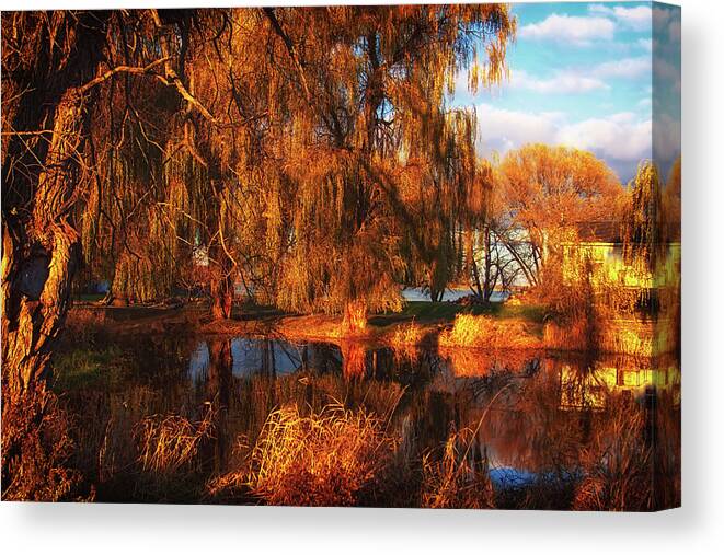 Orange Canvas Print featuring the photograph Fiery orange by Tatiana Travelways