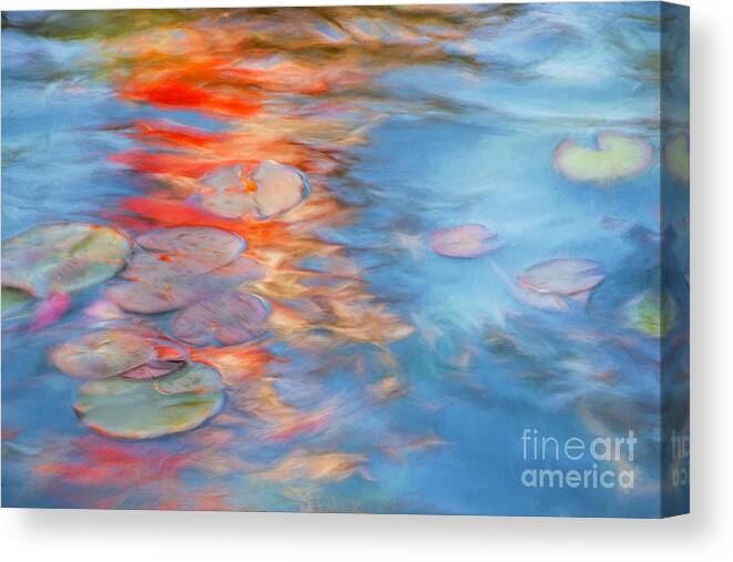 Water Canvas Print featuring the photograph Fire on the Water by Marilyn Cornwell