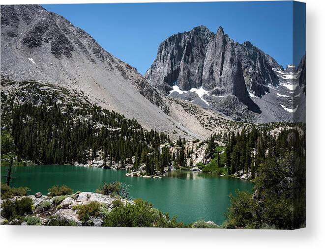 Landscape Canvas Print featuring the photograph First Lake Afternoon by Scott Cunningham