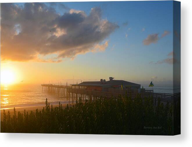 Obx Sunrise Canvas Print featuring the photograph Fish Heads 7/6/18 by Barbara Ann Bell