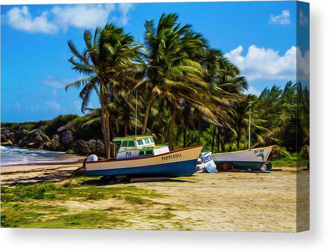 Fishing Canvas Print featuring the photograph Fishing Boat by Stuart Manning