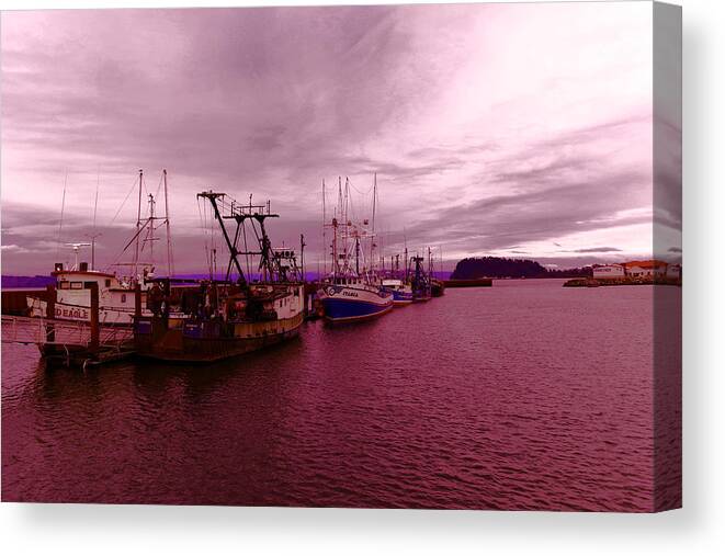 Astoria Canvas Print featuring the photograph Fishing fleet by Jeff Swan