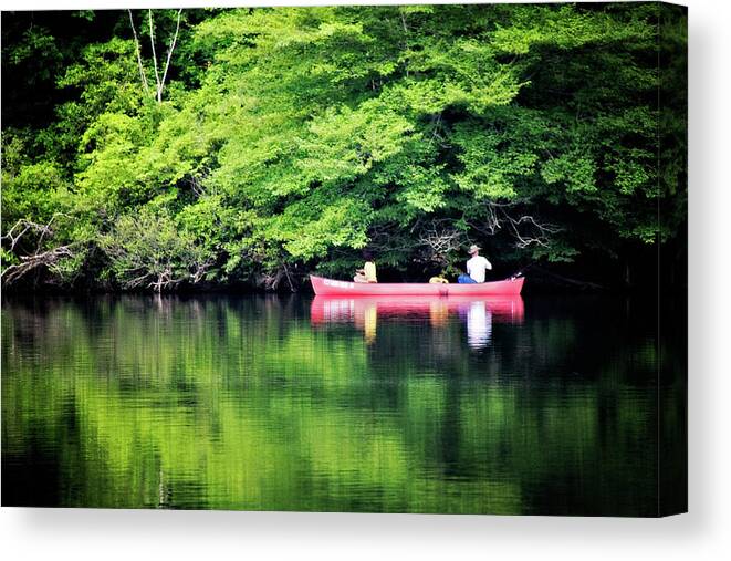 Lake Canvas Print featuring the photograph Fishing On Shady by Lana Trussell