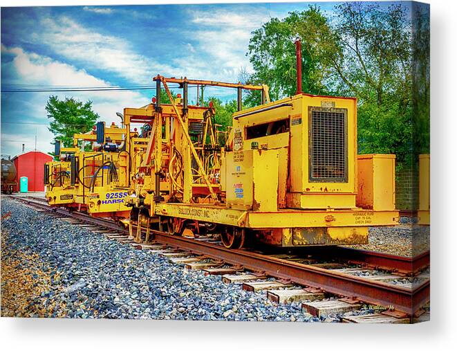 2d Canvas Print featuring the photograph Fixing The Track by Brian Wallace