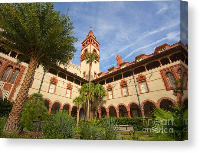 America Canvas Print featuring the photograph Flagler College St. Augustine by Amanda Mohler