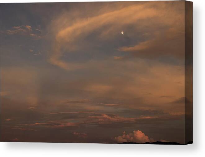 Sky Canvas Print featuring the photograph Floating 2 by Mike Eingle