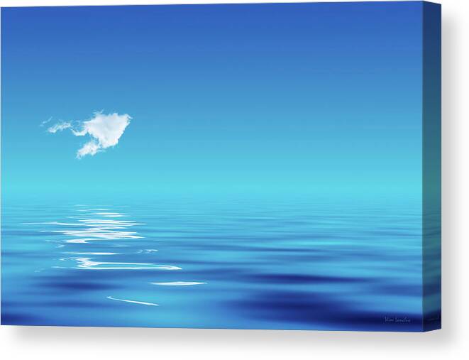 Cloud Canvas Print featuring the photograph Floating Cloud by Wim Lanclus