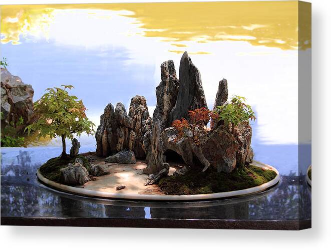 Floating Island Canvas Print featuring the photograph Floating Island by Viktor Savchenko
