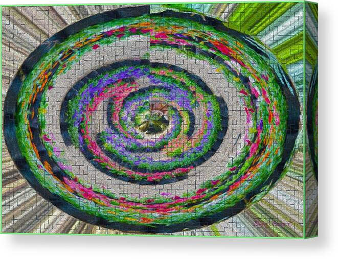 Floral Digital Art Canvas Print featuring the digital art Floral digital art by Sonali Gangane