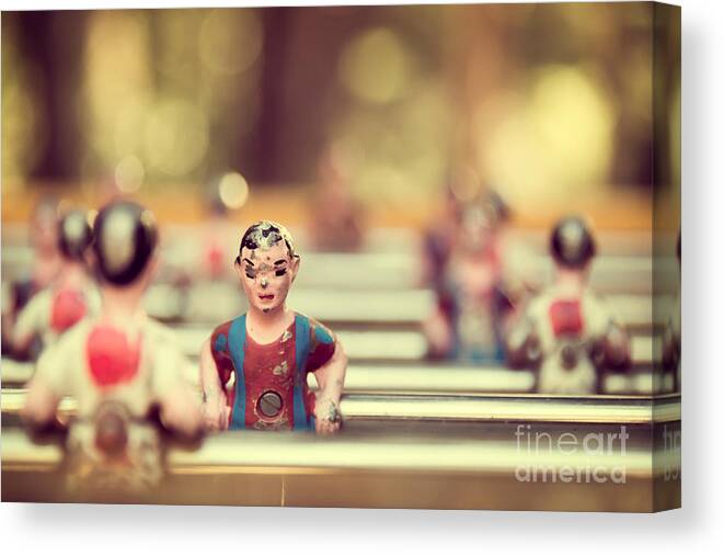 Foosball Canvas Print featuring the photograph Foosball by Delphimages Photo Creations