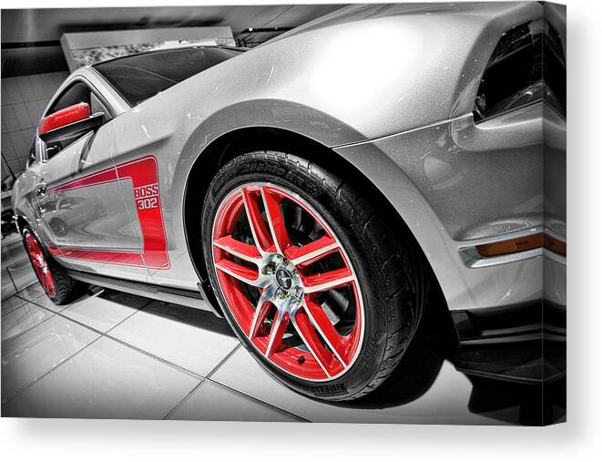 2011 Canvas Print featuring the photograph Ford Mustang Boss 302 by Gordon Dean II