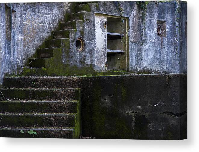 Cape Disappointment State Park Canvas Print featuring the photograph Fort Canby by Robert Potts