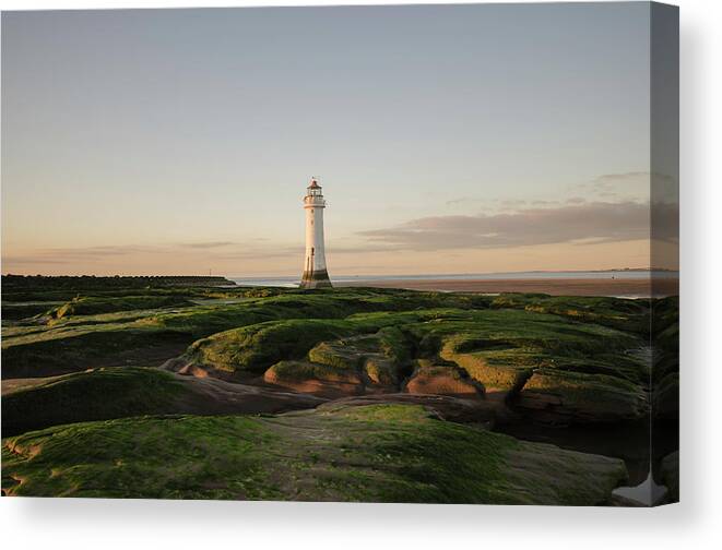 Fort Perch Lighthouse Canvas Print featuring the photograph Fort Perch Lighthouse by Spikey Mouse Photography