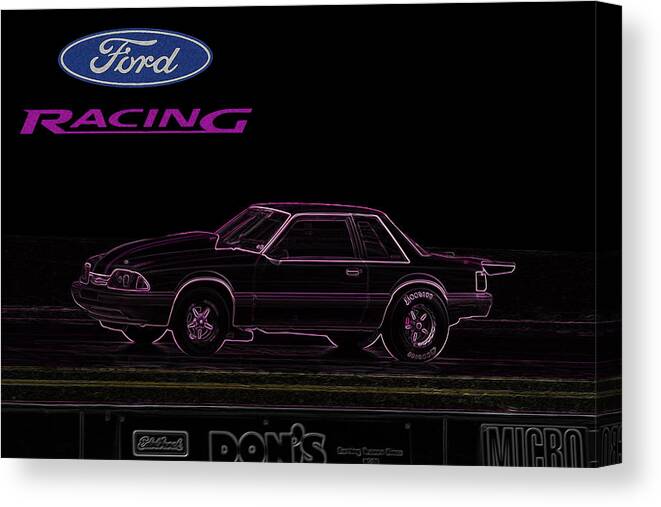 Ford Canvas Print featuring the digital art Fox Body by Darrell Foster