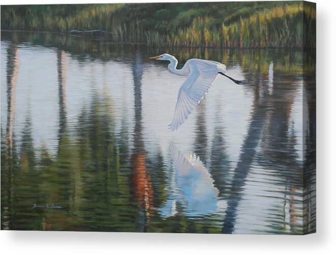 Wildlife Canvas Print featuring the painting Freedom by Bruce Dumas