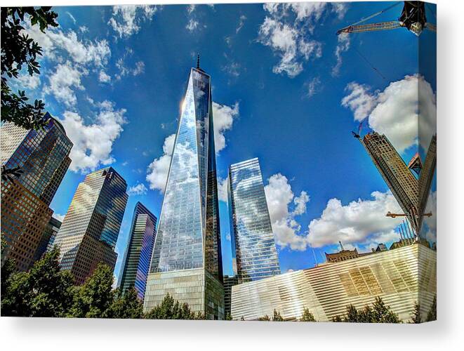 Tower Canvas Print featuring the photograph The Freedom Tower by Allen Beatty