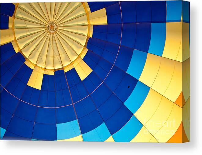 Hot Air Balloon Canvas Print featuring the photograph From the Inside by Ana V Ramirez