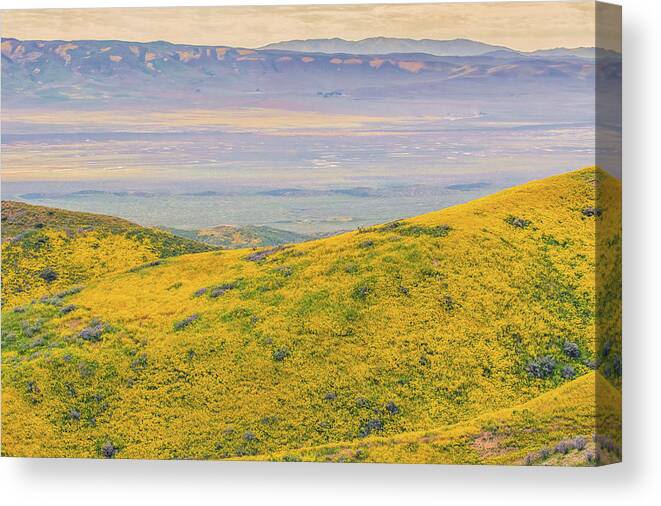 California Canvas Print featuring the photograph From the Temblor Range to the Caliente Range by Marc Crumpler