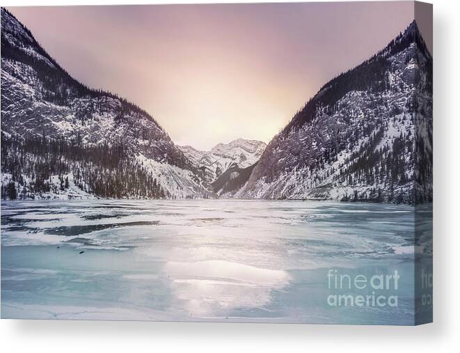 Kremsdorf Canvas Print featuring the photograph Frozen By The Sun by Evelina Kremsdorf
