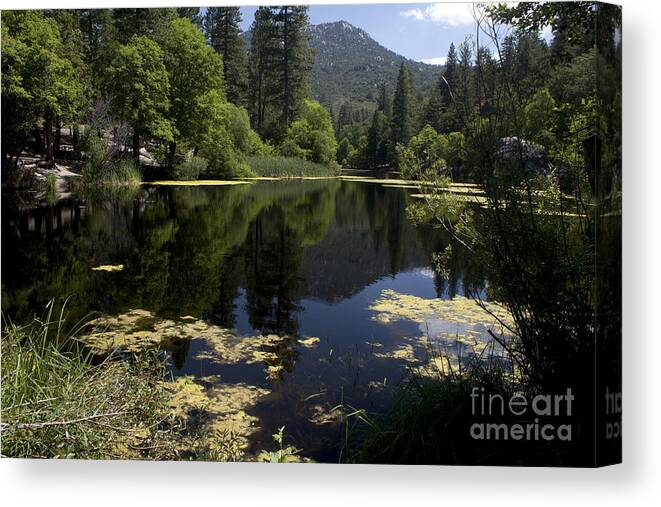 Lake Fulmor Canvas Print featuring the photograph Fulmor Lake by Ivete Basso Photography