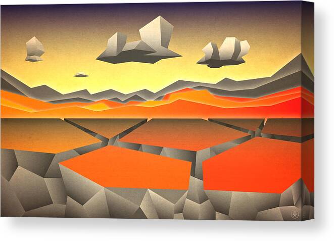 Landscape Canvas Print featuring the digital art Future Horizon by Milton Thompson