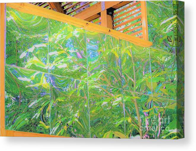Cleveland Ohio Botanical Gardens Reflections Canvas Print featuring the photograph Garden Reflections by Merle Grenz